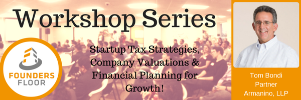 Workshop on Startup Tax Strategies, Valuations & Financial Planning for Growth