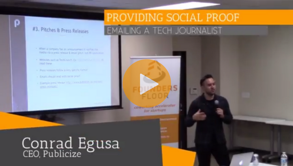 Providing Social Proof: Emailing a Tech Journalist