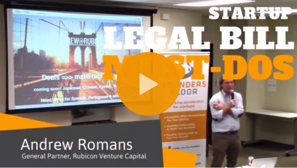 Video: The Importance of Managing the Legal Processes in Your Startup