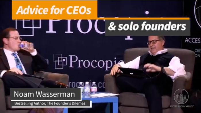 [Video] Expert Talk: Noam Wasserman (Bestselling Author of The Founder’s Dilemmas)