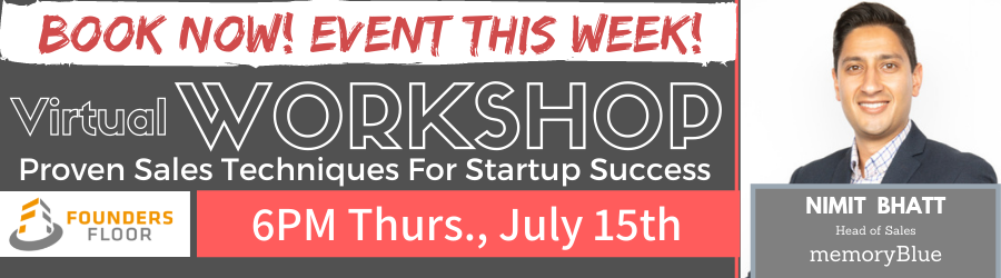 Workshop: Proven Sales Techniques For Startup Success