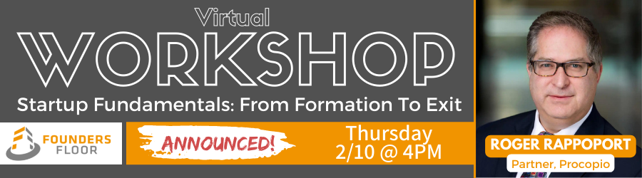 Workshop on Startup Fundamentals: Doing a Startup Right From Formation to Exit